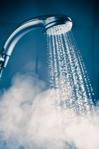 Hot water in shower