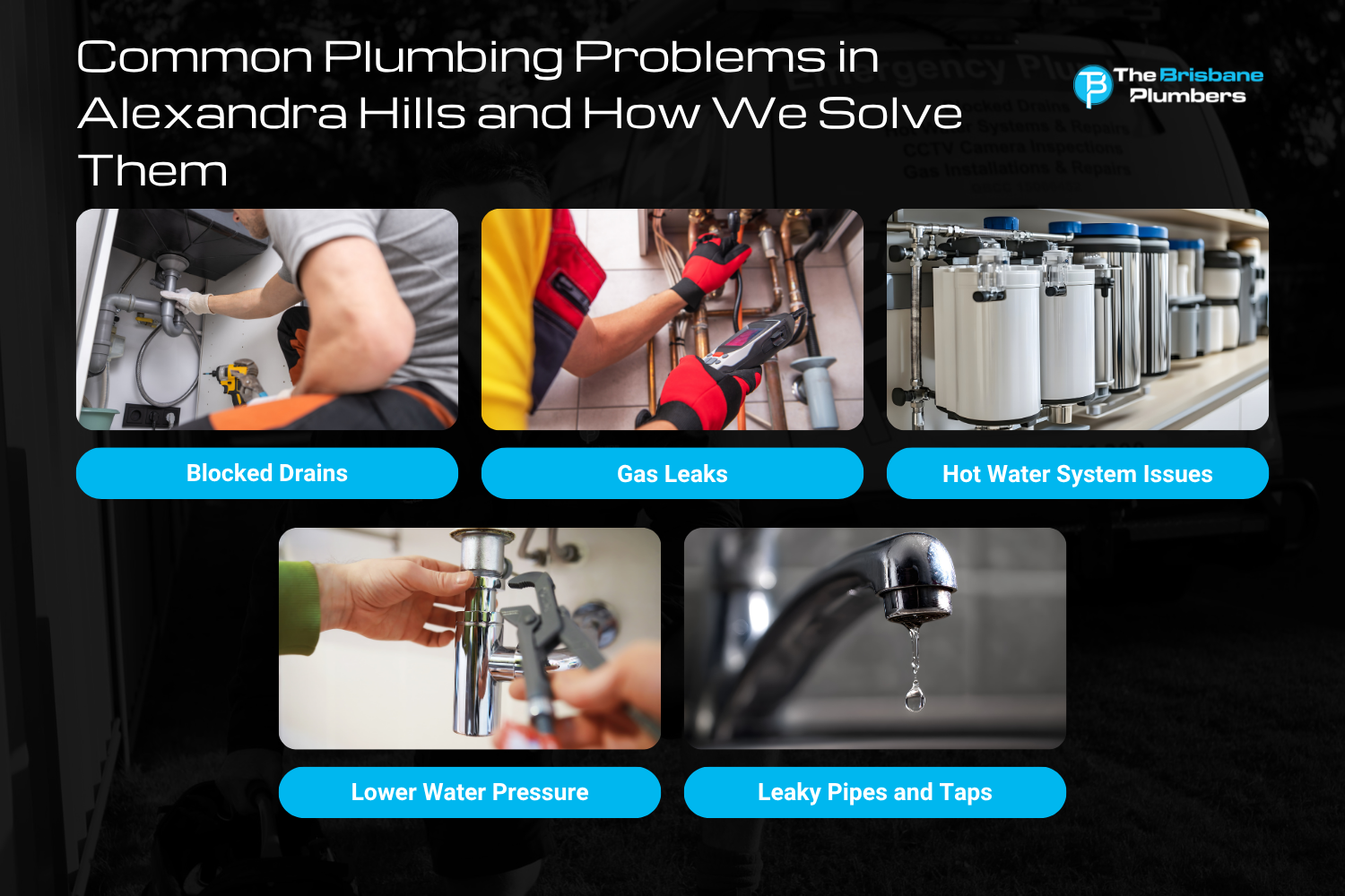 common plumbing problems in alexandra hills and how we solve them