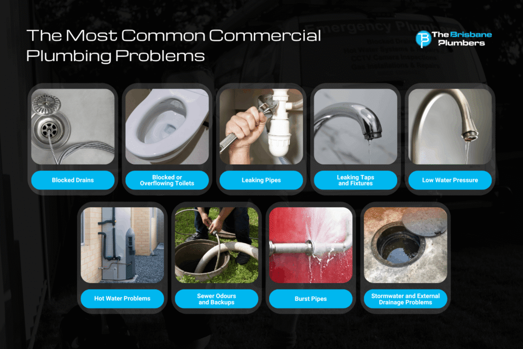 the most common commercial plumbing problems