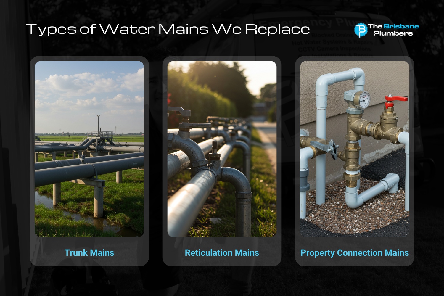 types of water mains we replace