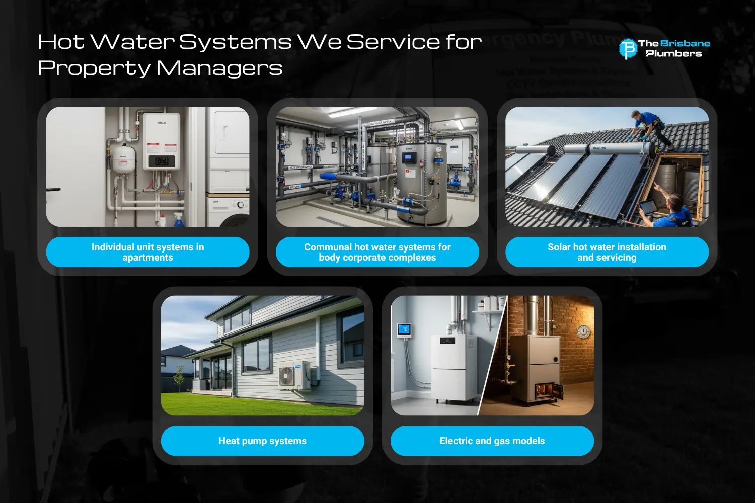 what hot water systems do we service for property managers
