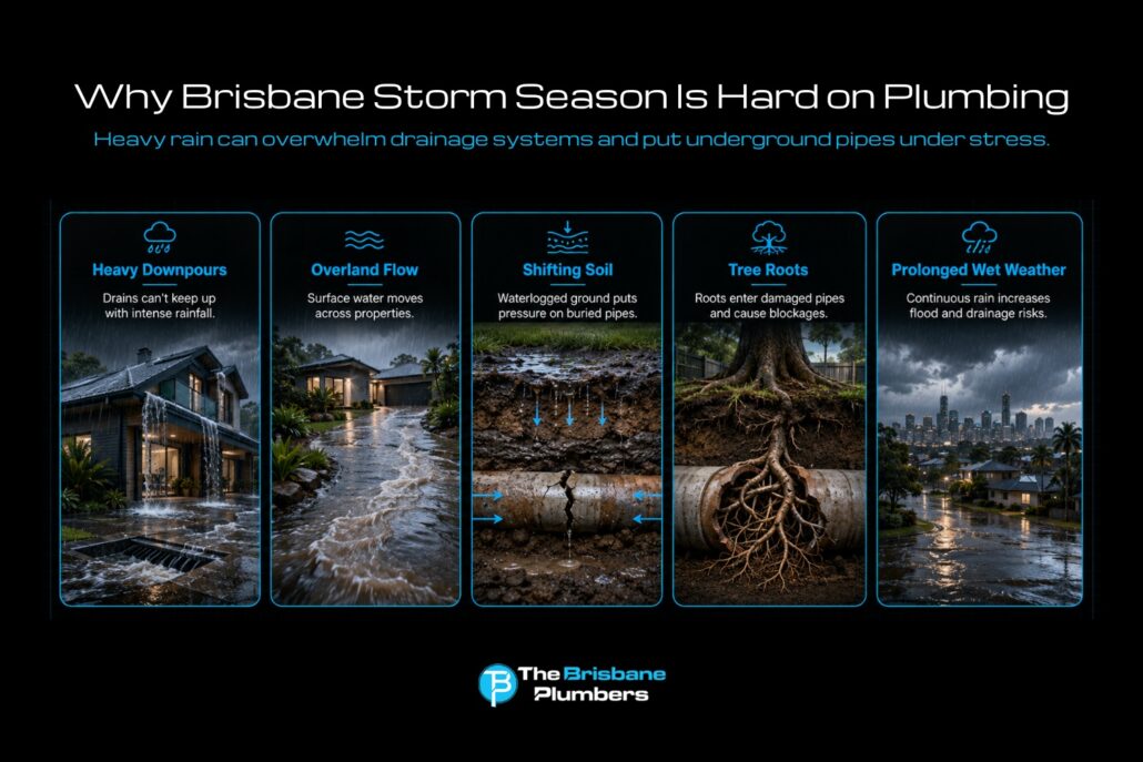 why brisbane storm season is hard on plumbing storm season plumbing brisbane